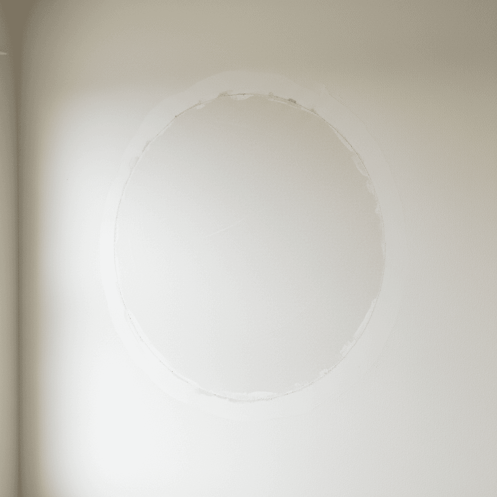 Drywall patch sanded smooth and ready for paint